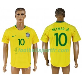 Tenue Brésil Neymar Jr 10 Domicile Coupe du monde 2018 Maillot de Foot
