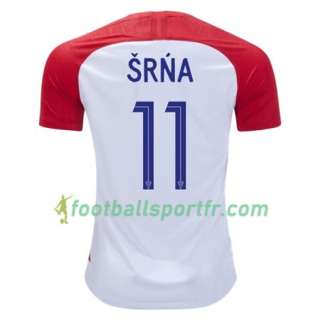 Tenue Croatie Darijo Srna 11 Domicile Coupe du monde 2018 Maillot de Foot
