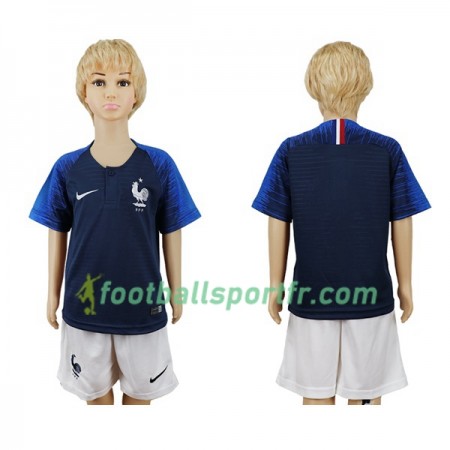 Tenue France Enfant Domicile Coupe du monde 2018 Maillot de Foot