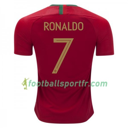 Tenue Portugal Cristiano Ronaldo 7 Domicile Coupe du monde 2018 Maillot de Foot