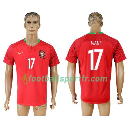 Tenue Portugal Nani 17 Domicile Coupe du monde 2018 Maillot de Foot