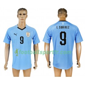 Tenue Uruguay Luis Suarez 9 Domicile Coupe du monde 2018 Maillot de Foot
